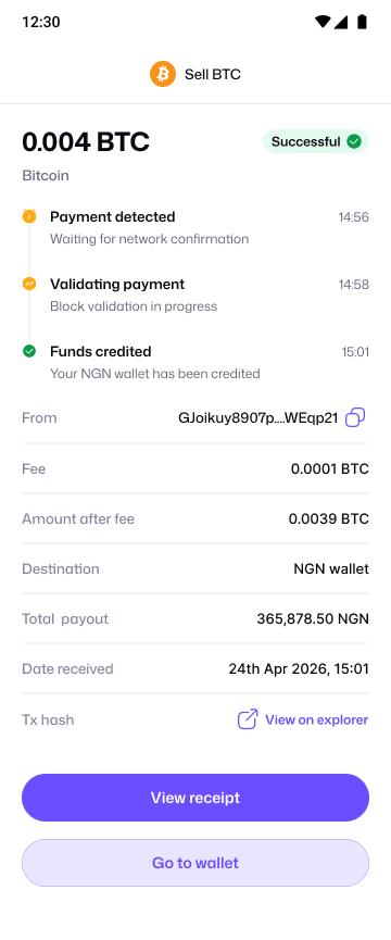 Pyker sale tracking screen